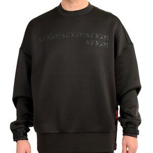 Scuderia Ferrari X Puma Men's Black Logo Print Crewneck Sweatshirt US XL IT 54